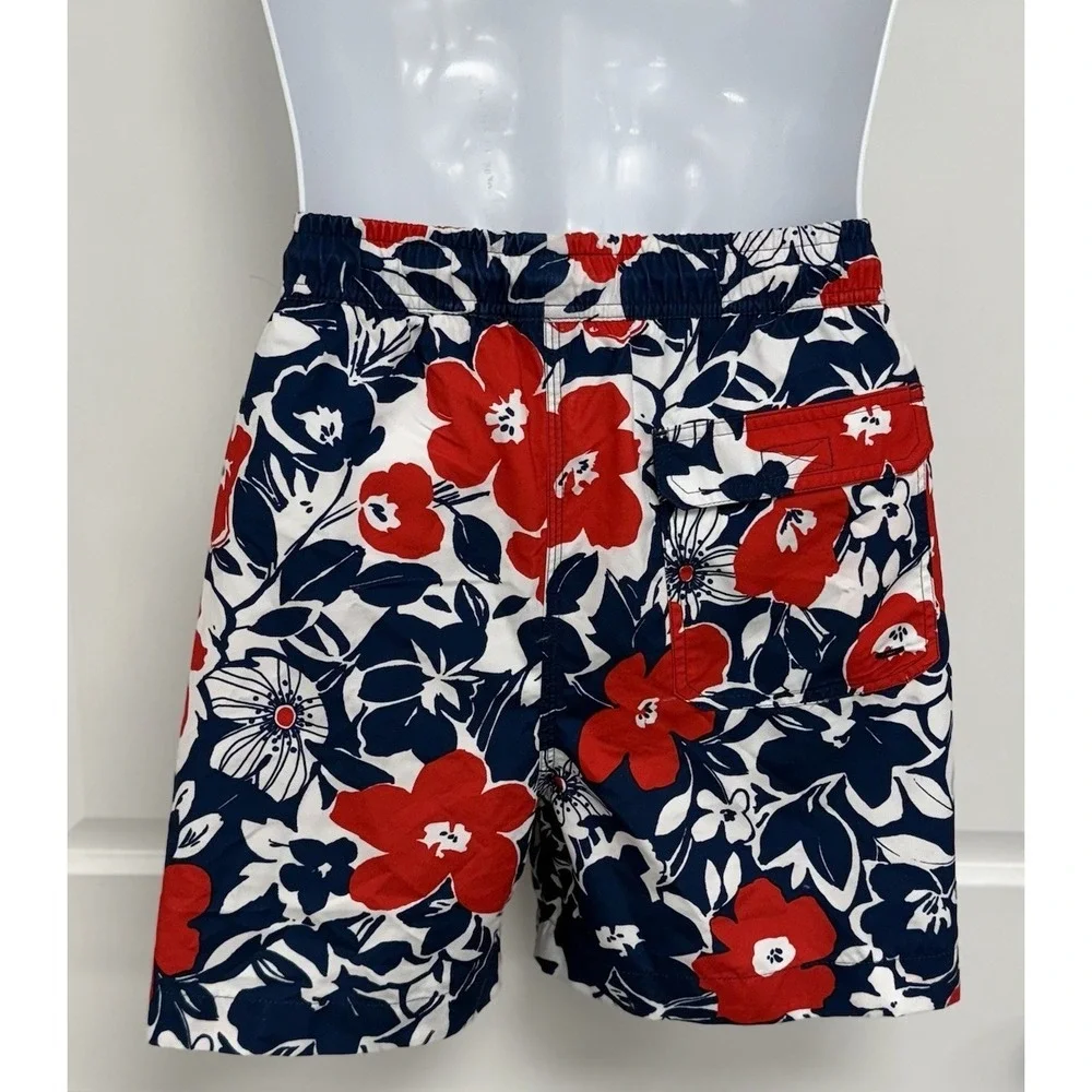 NWT Brooks Brothers Mens XL Hibiscus Floral Swim Trunks Swimsuit Shorts Pool